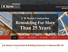 Tablet Screenshot of jwbartonconstruction.com